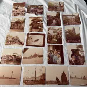 Vintage Photos Lot China 1980 Zen Garden Pagoda Bonzai Temple God Dragon Statue